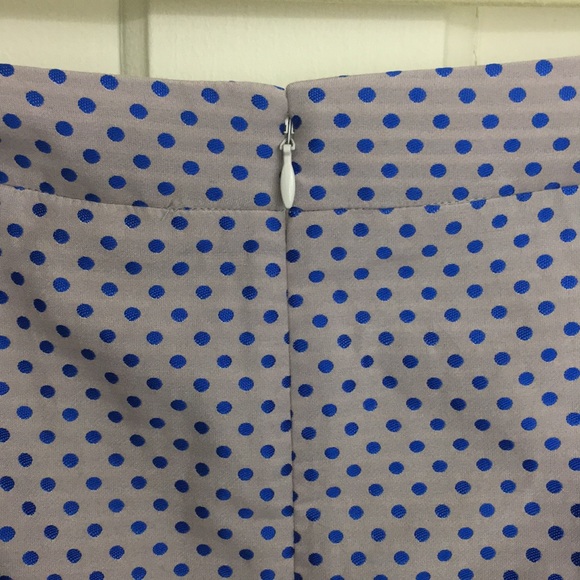 J. Crew Micro Dot Pencil Skirt in Lilac and Blue - Picture 8 of 8
